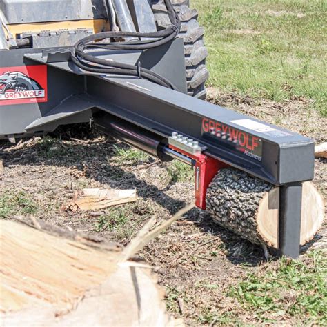 log splitter plans skid steer|skid steer attachment log splitter.